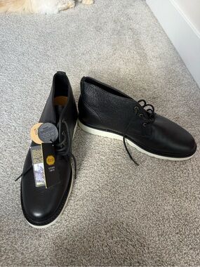 Clae Los Angeles Strayhorn Black Pebble Leather Vibram Boots Size US10